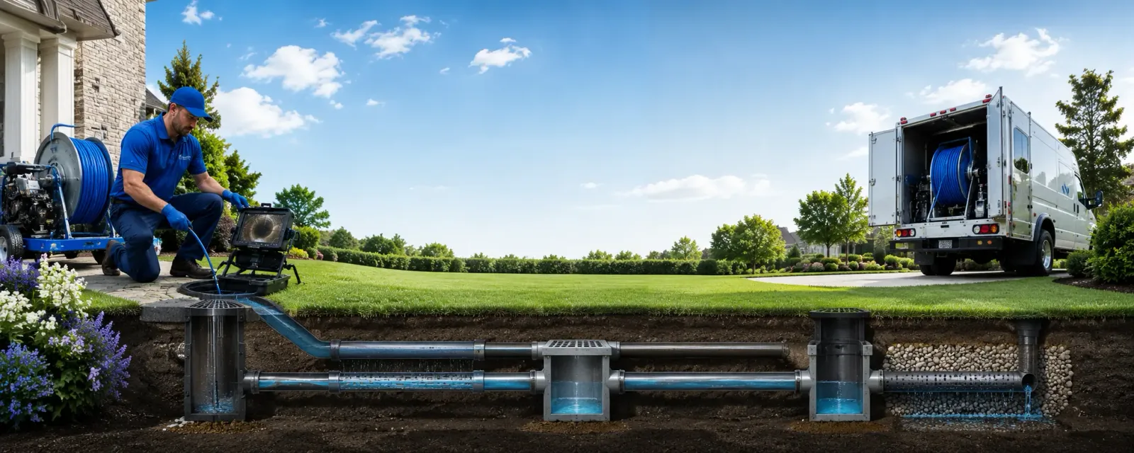 Outdoor drain cleaning information for White Stone, VA